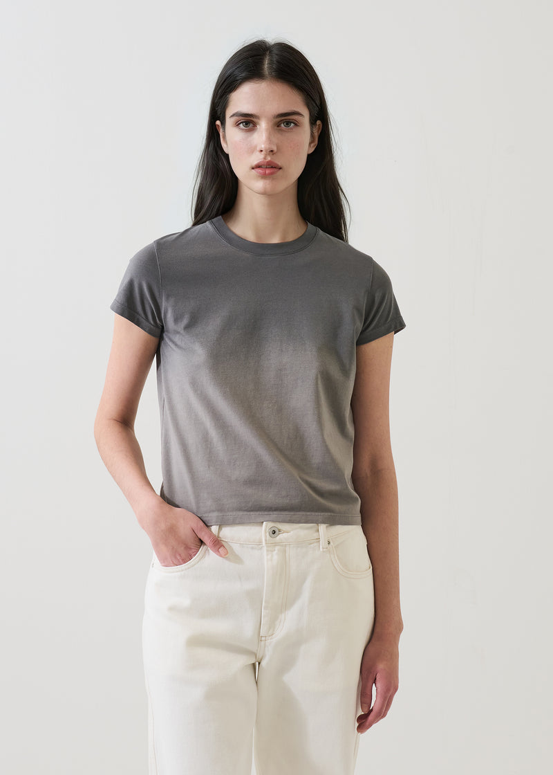 SS ICONIC FADE WASH CREW BABY TEE GREY