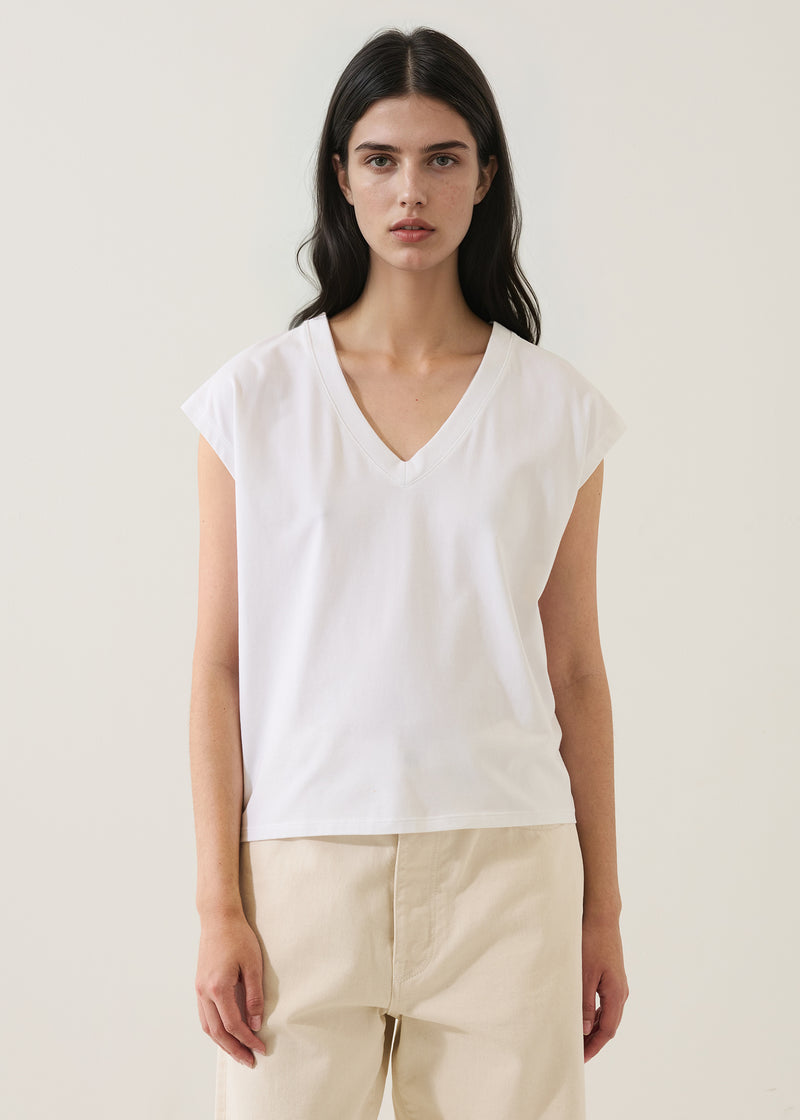 SS ICONIC V DOLMAN TEE WHITE