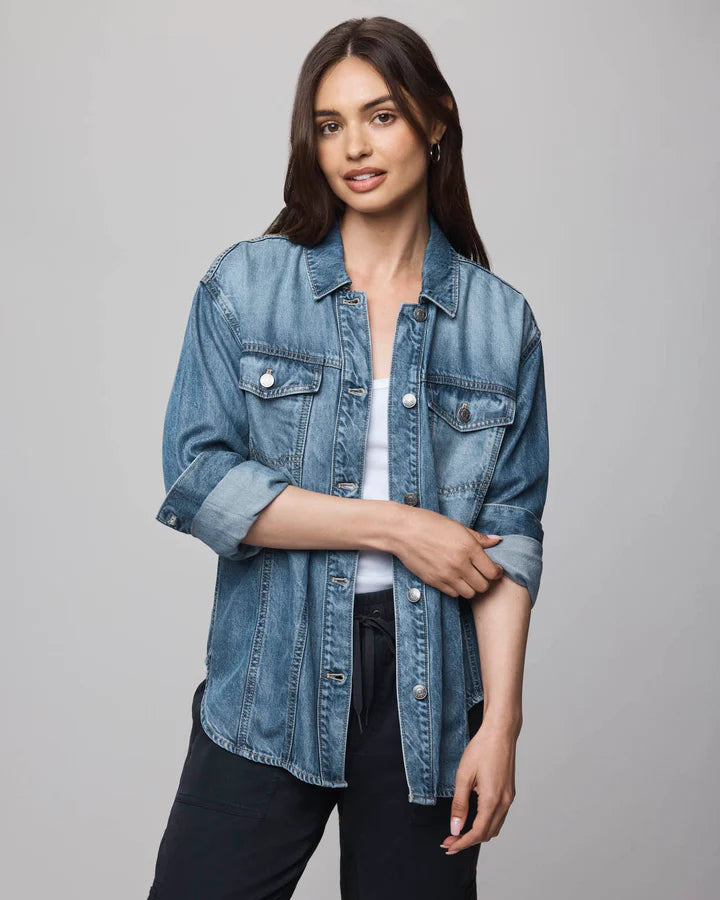 SOFT DENIM SHACKET