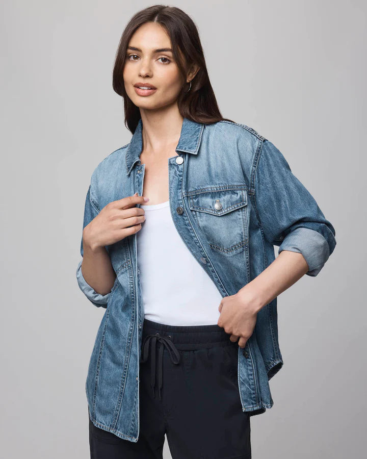 SOFT DENIM SHACKET