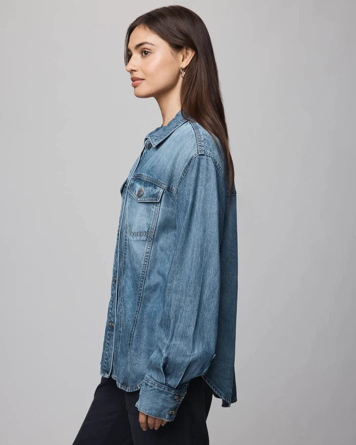 SOFT DENIM SHACKET