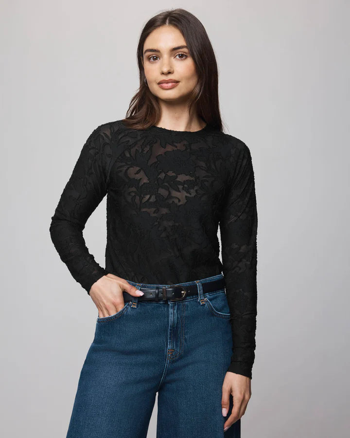 CECELIA FLORAL LONG SLEEVE TEE