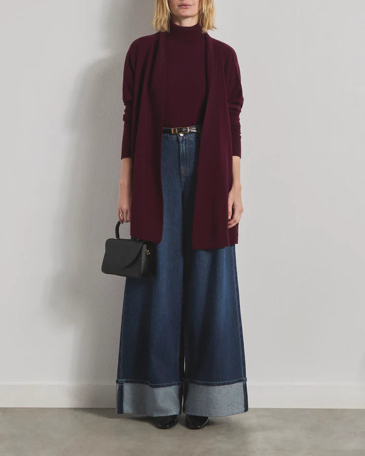 TORI CASHMERE OPEN CARDI