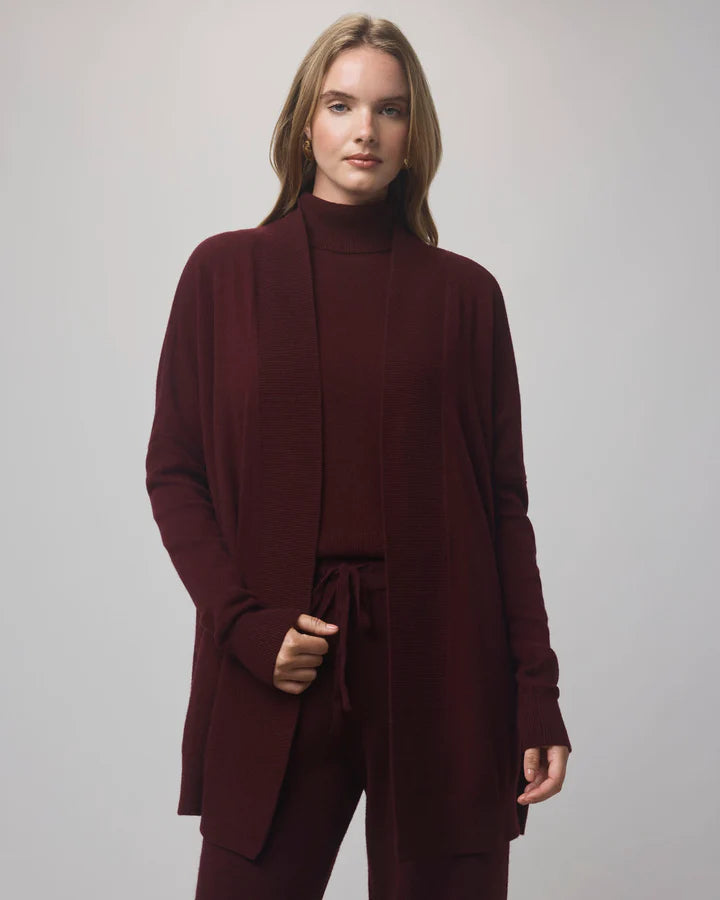TORI CASHMERE OPEN CARDI