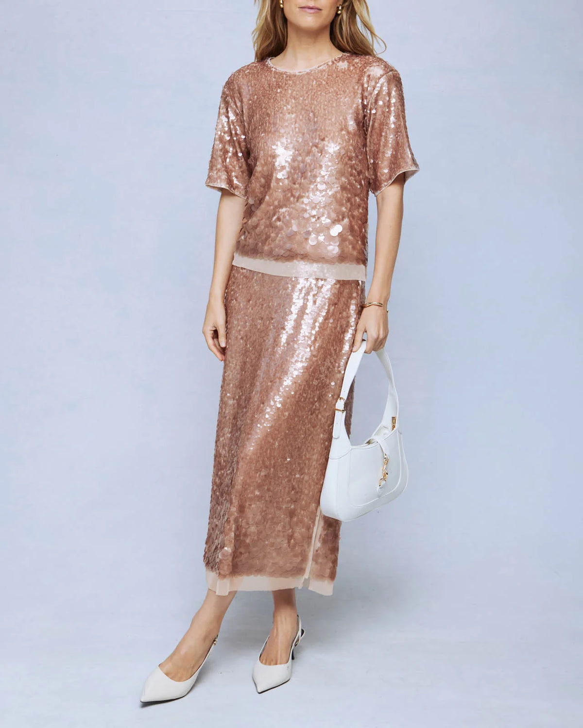 BRELAND SEQUIN TOP