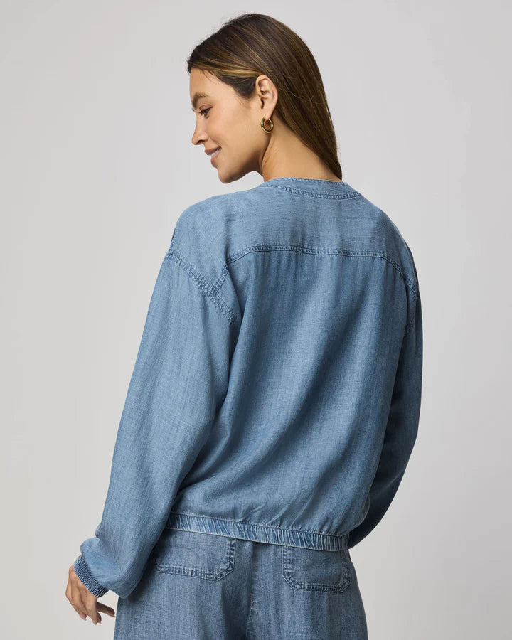 CLEA INDIGO BOMBER JACKET