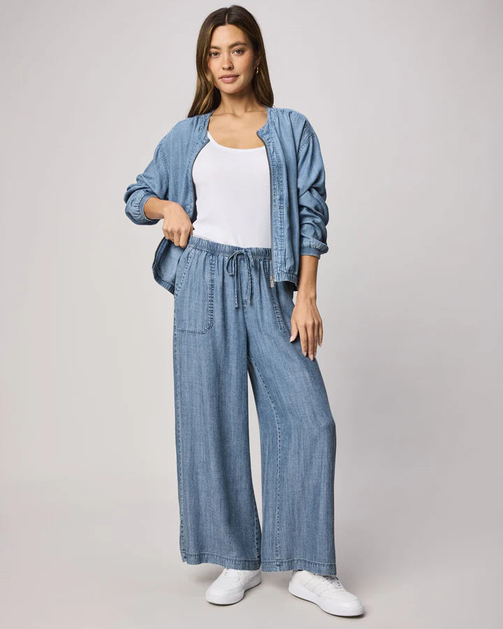 CLEA INDIGO BOMBER JACKET