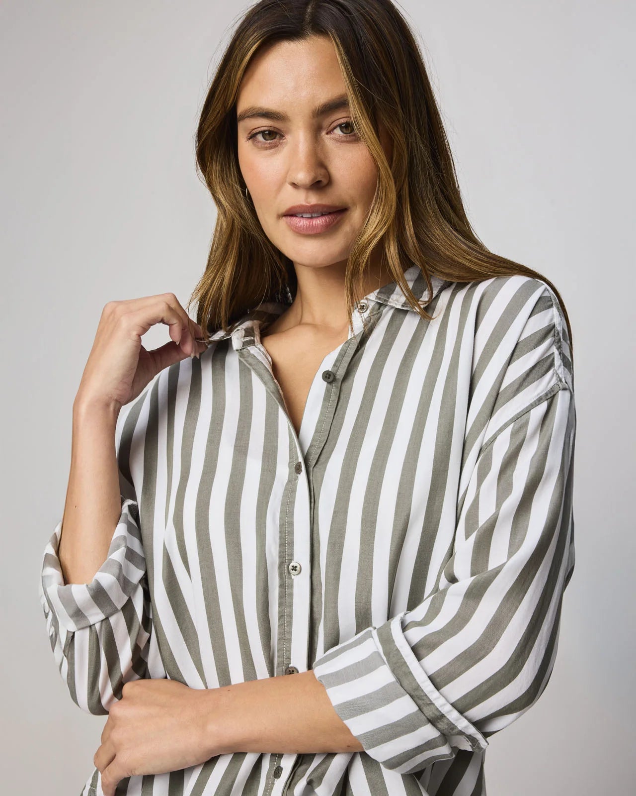 ELLA STRIPE BUTTON DOWN
