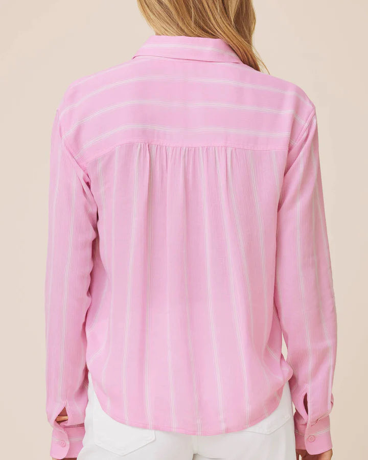 JAYLEI STRIPE BUTTON DOWN