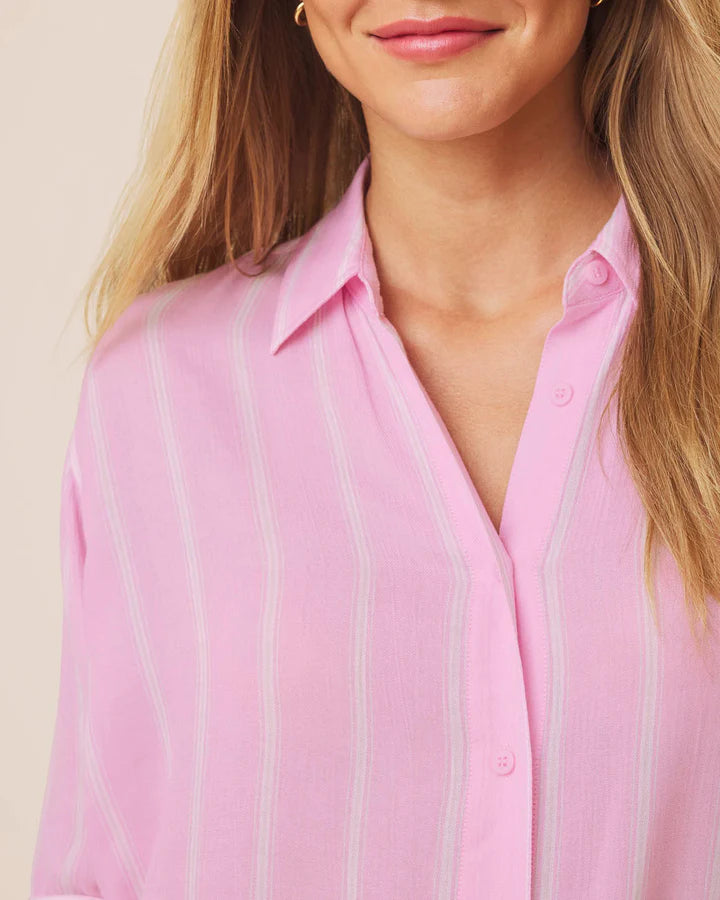 JAYLEI STRIPE BUTTON DOWN