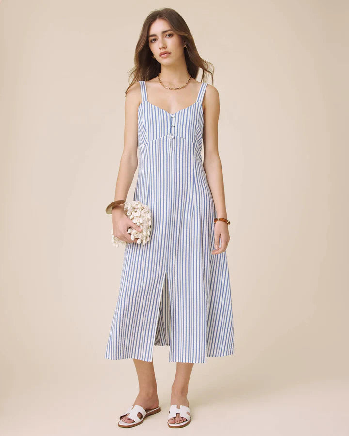 MADELYN STRIPE MIDI DRESS