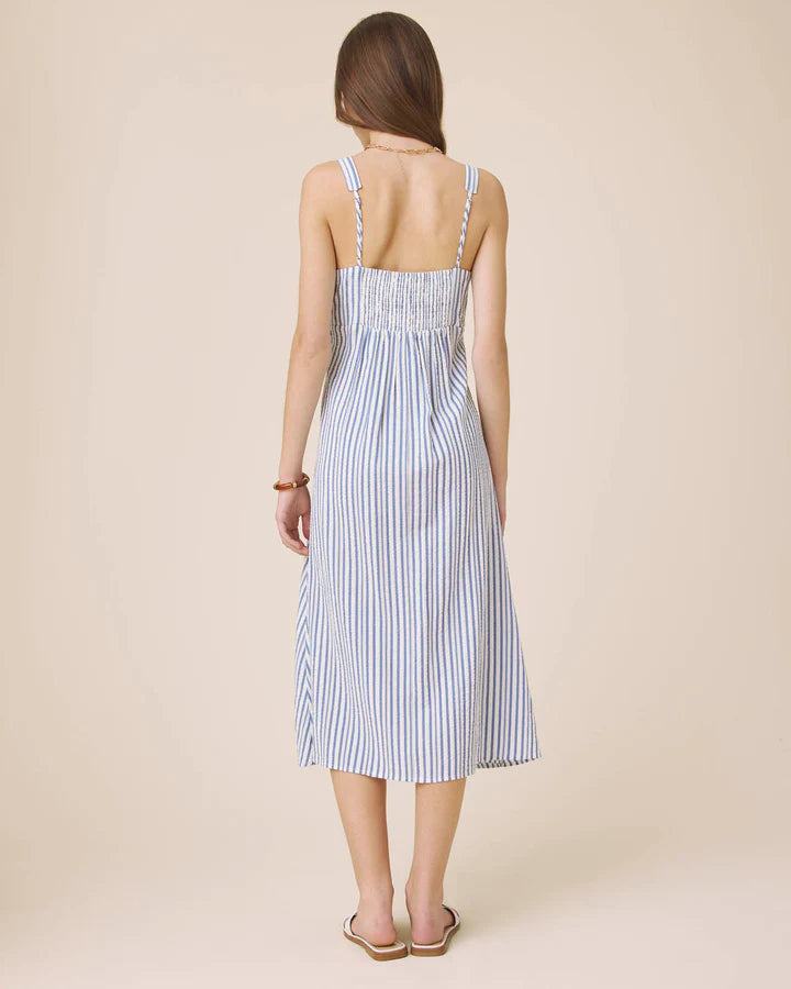 MADELYN STRIPE MIDI DRESS