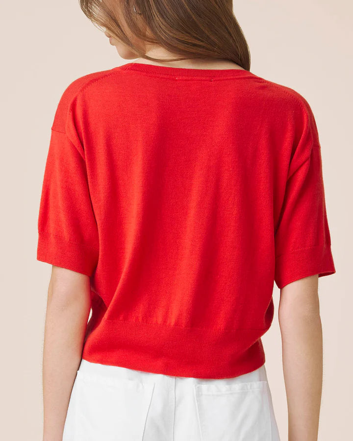 ERICA SHORT SLEEVE SWEATER