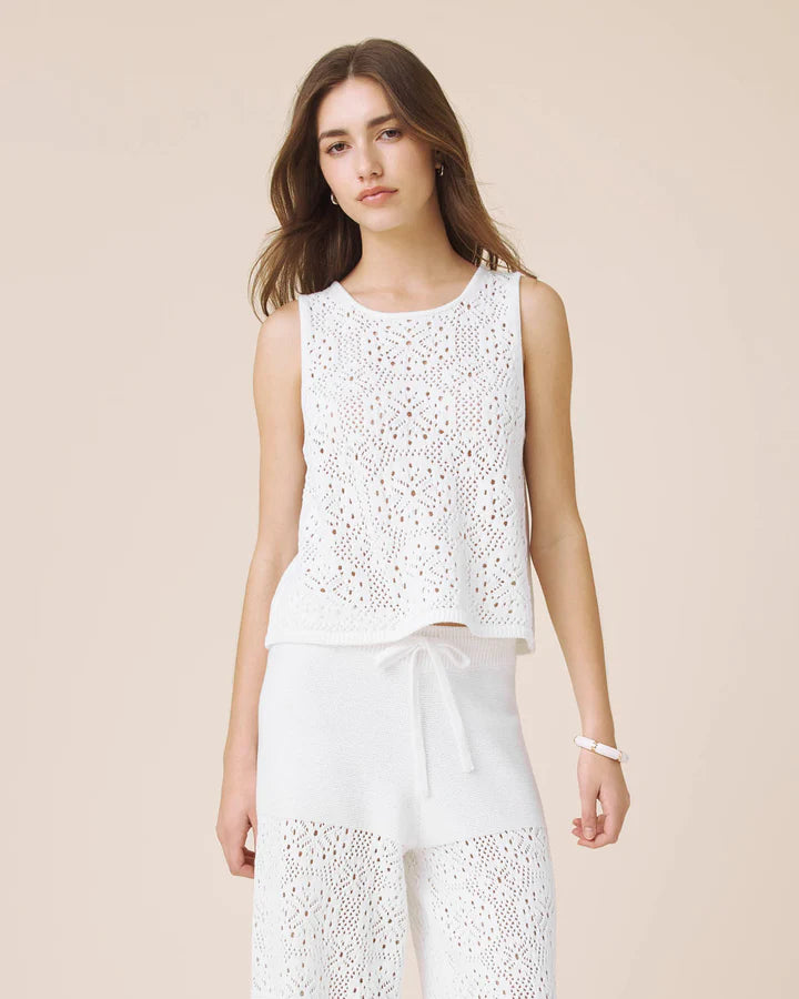 BECKHAM CROCHET SWEATER TANK
