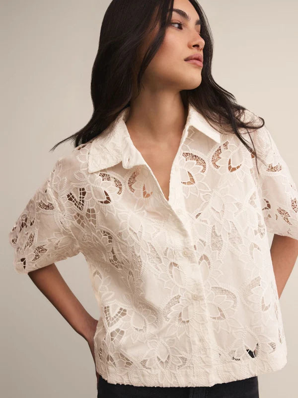 MIDNIGHT LACE TOP