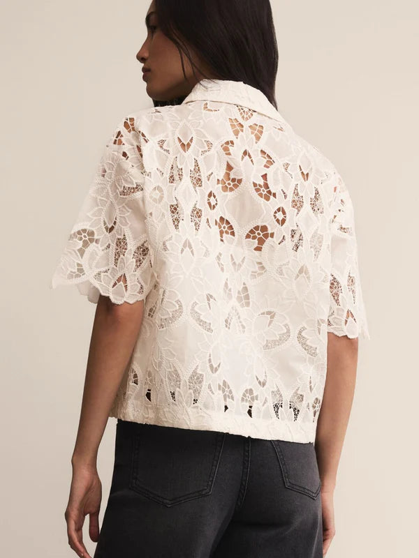 MIDNIGHT LACE TOP