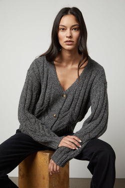 HAZEL DS ALPACA CABLE CARDI