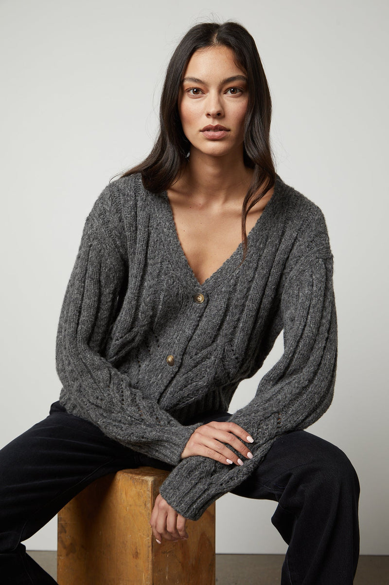 HAZEL DS ALPACA CABLE CARDI