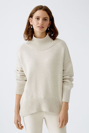 MOCK NECK OVERSIZE SWEATER