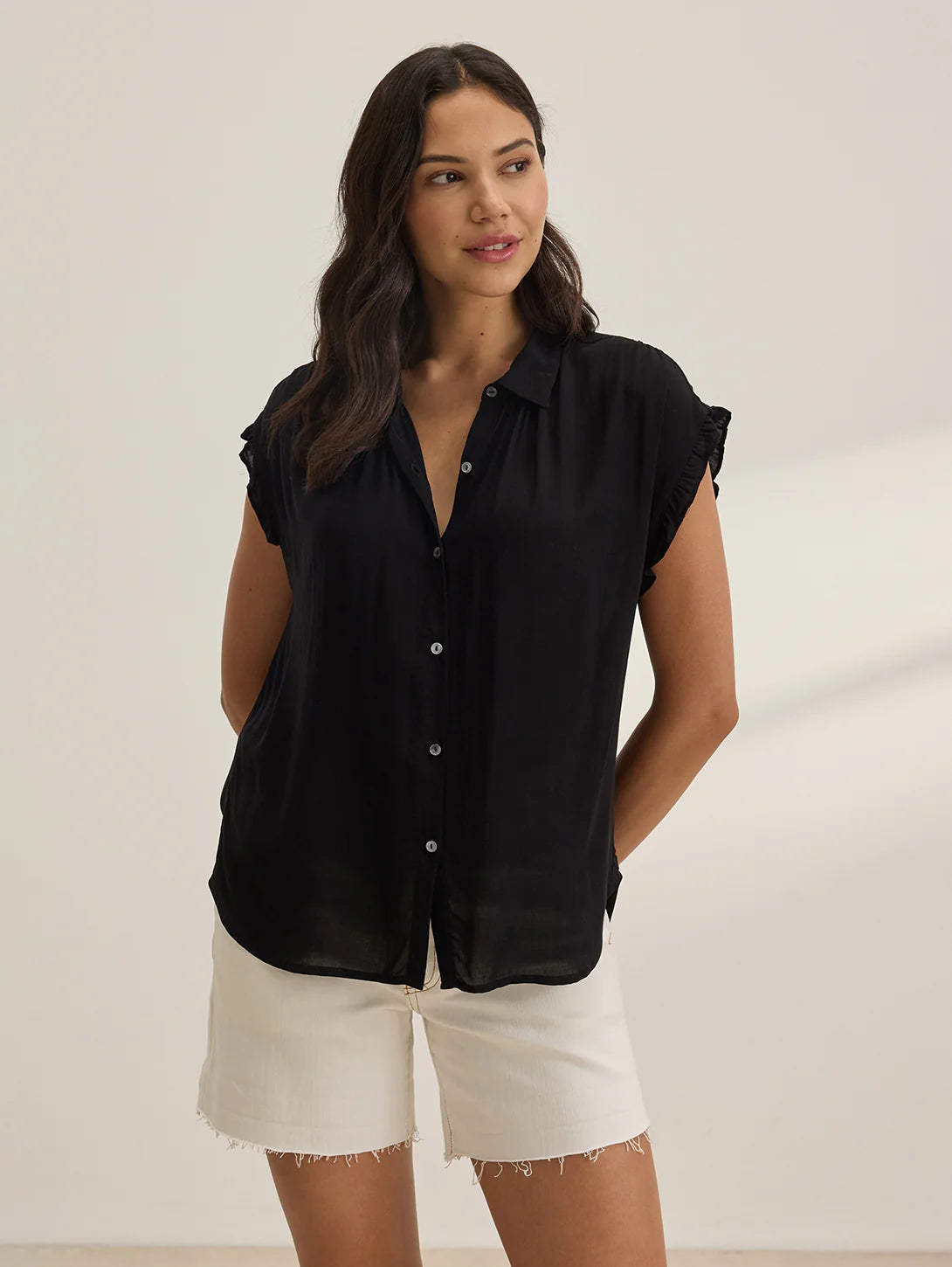 AKIRA07 RAYON CHALLIS TOP