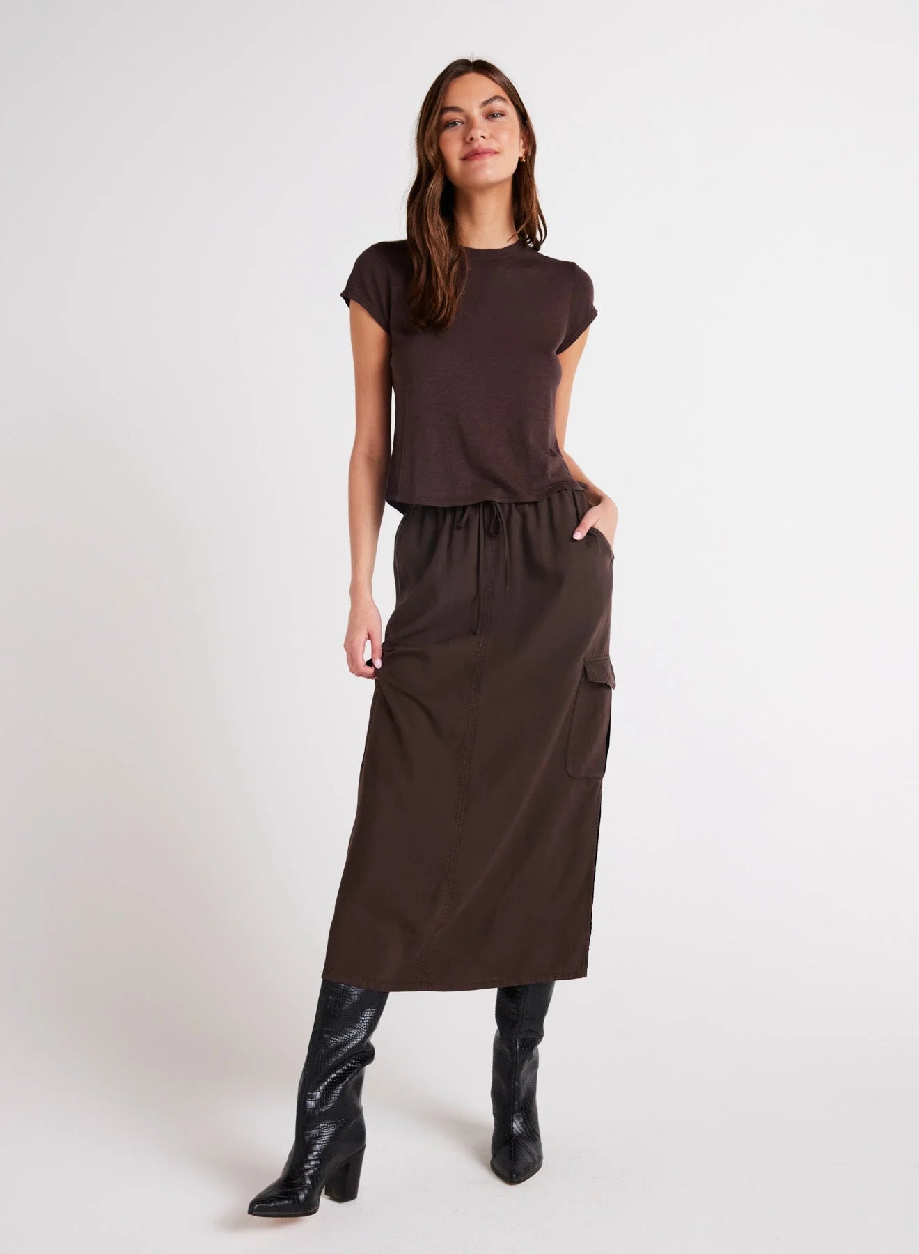 CARGO MIDI SKIRT