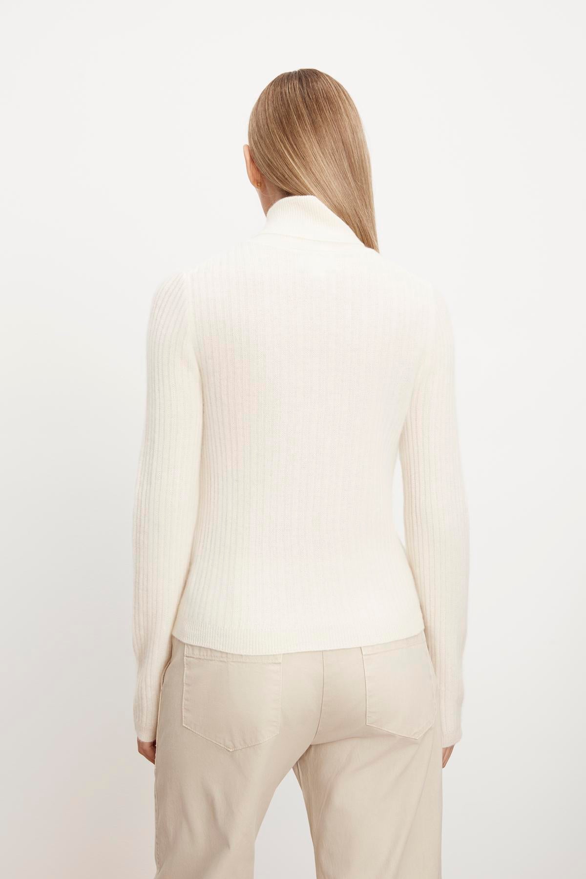 LORI06 DS CASHMERE MOCKNECK SWEATER