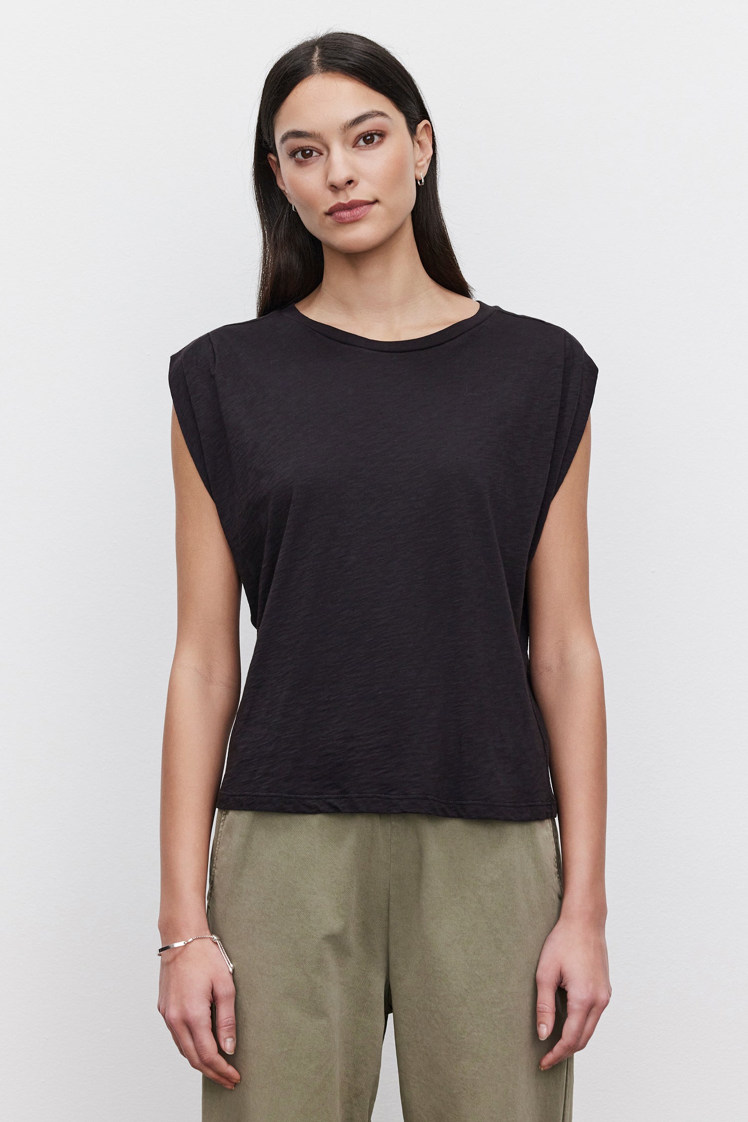 CECILE COTTON SLUB SLEEVELESS TOP