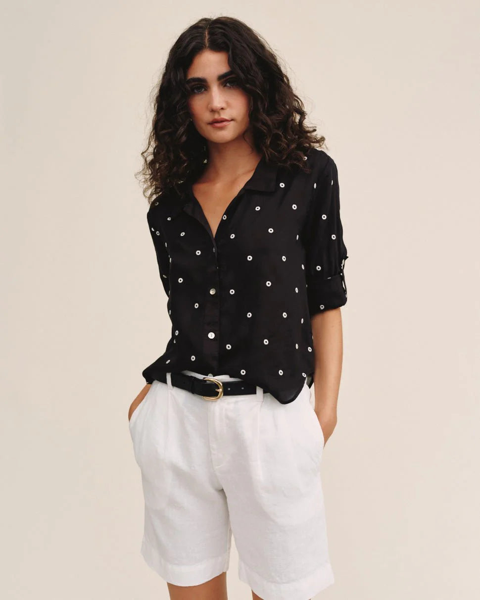 DROP COLLAR BOXY BUTTON DOWN