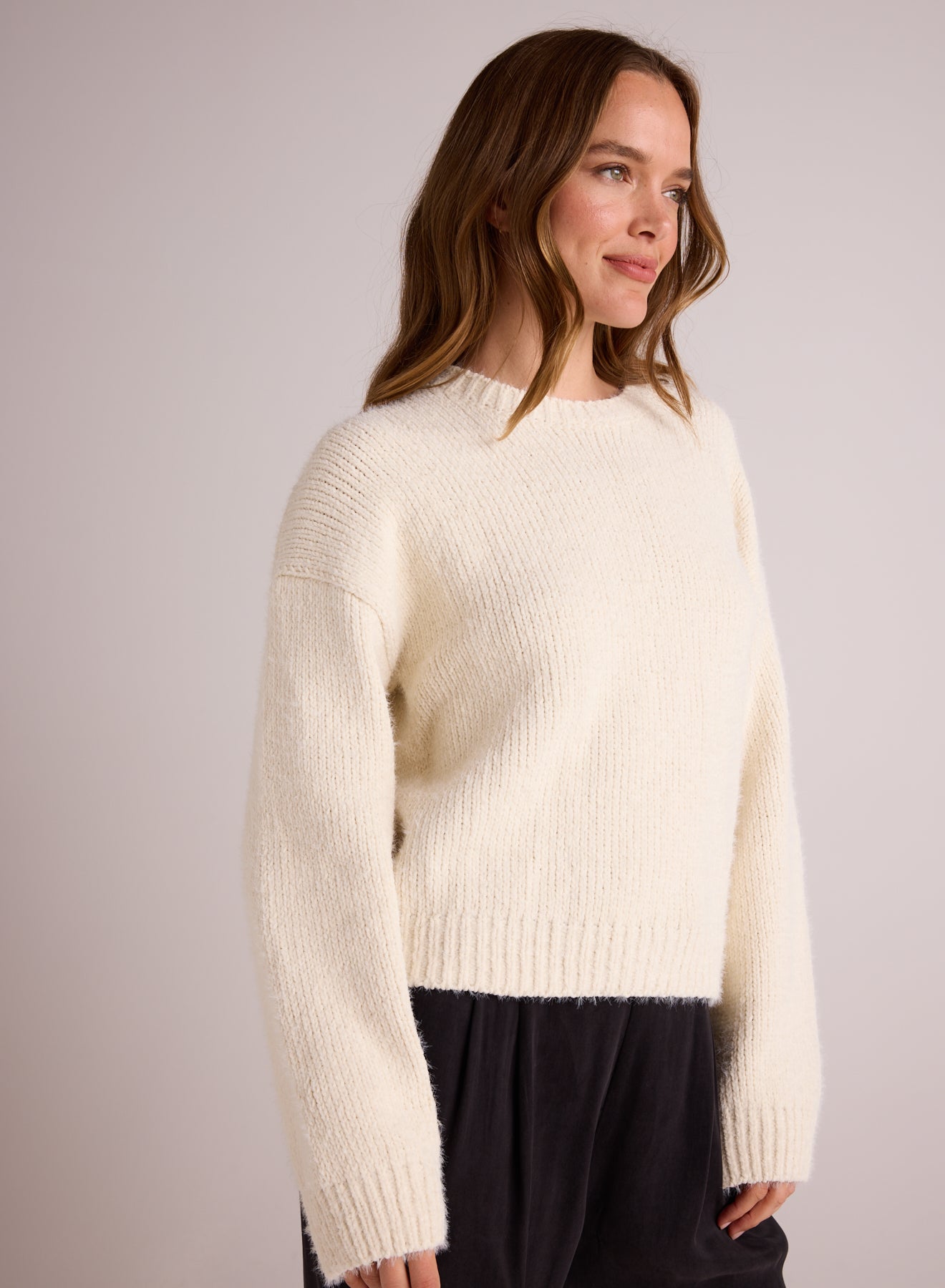 DROP SHOULDER SWEATER