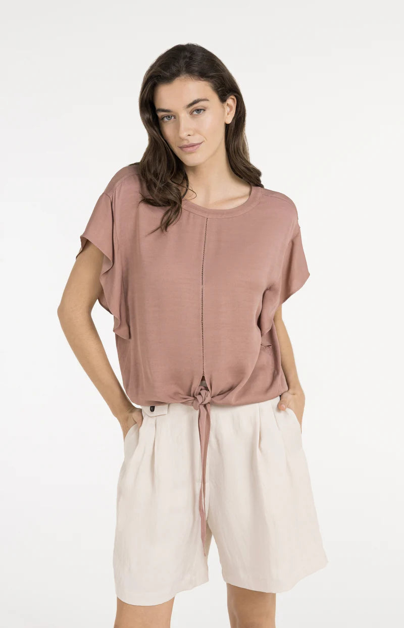 FLOWY KNOTTED TOP W ELASTIC