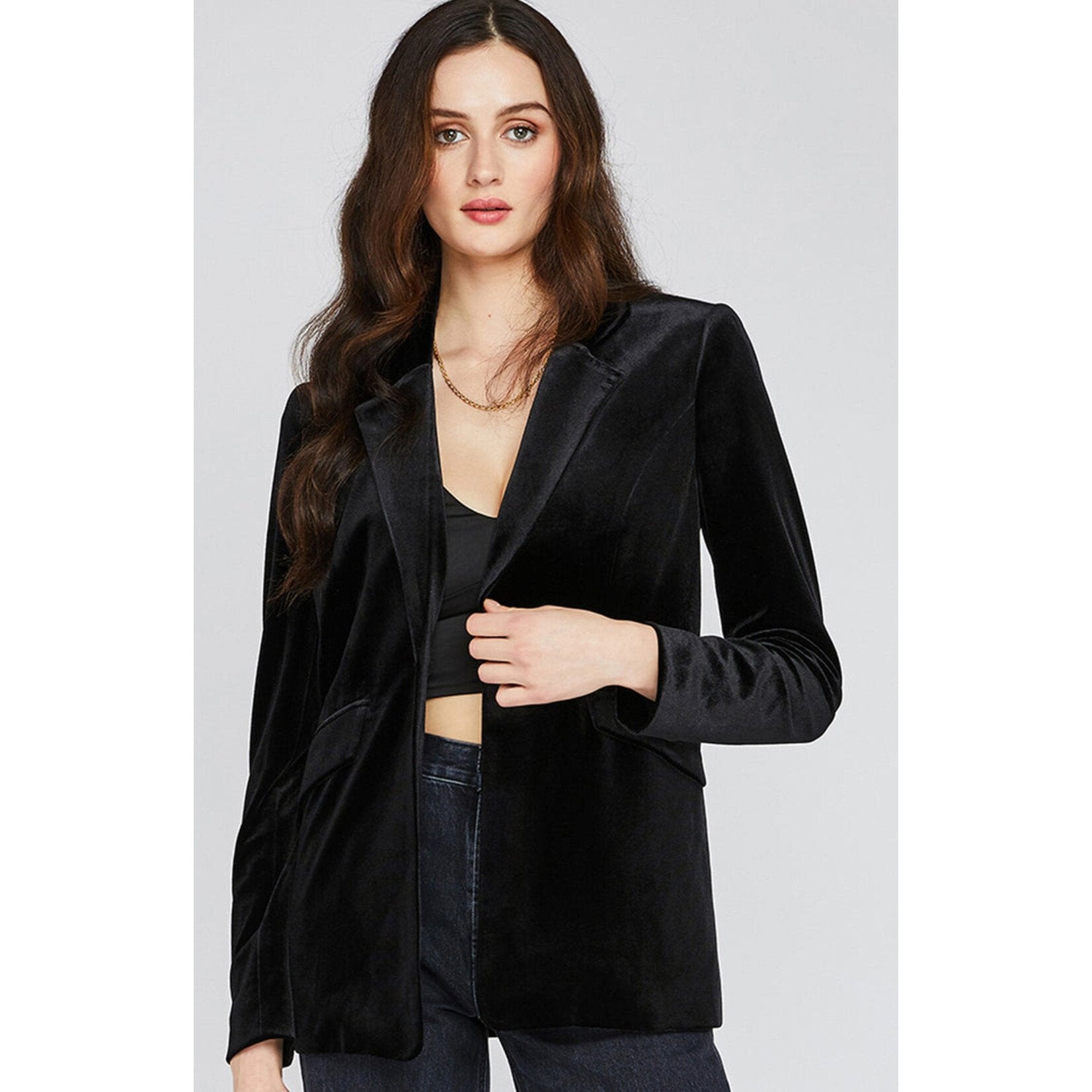 CAROLINE VELVET BLAZER