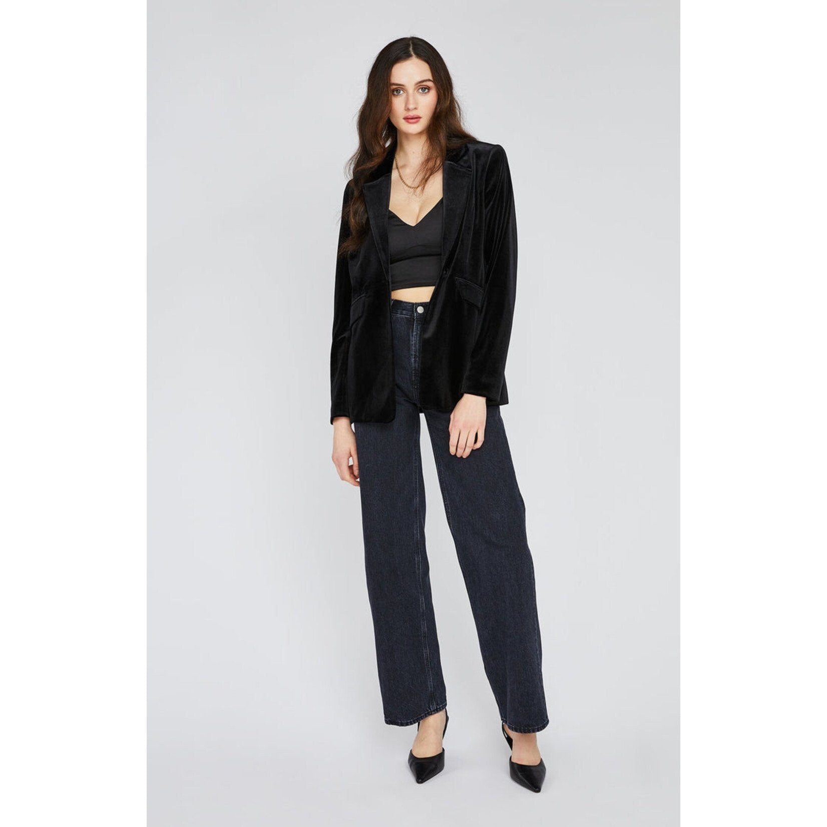 CAROLINE VELVET BLAZER