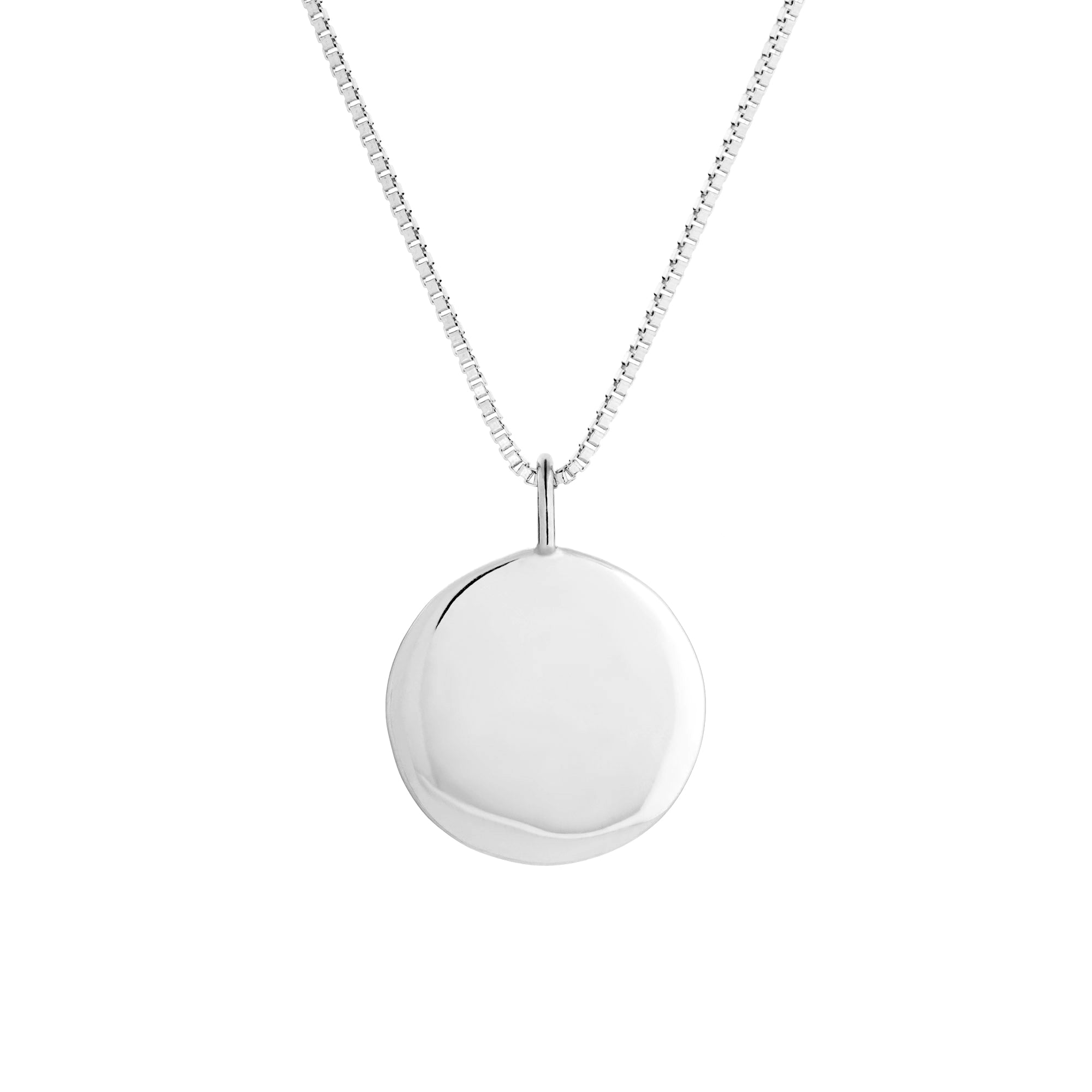 CLASSIC DISC NECKLACE - SILVER