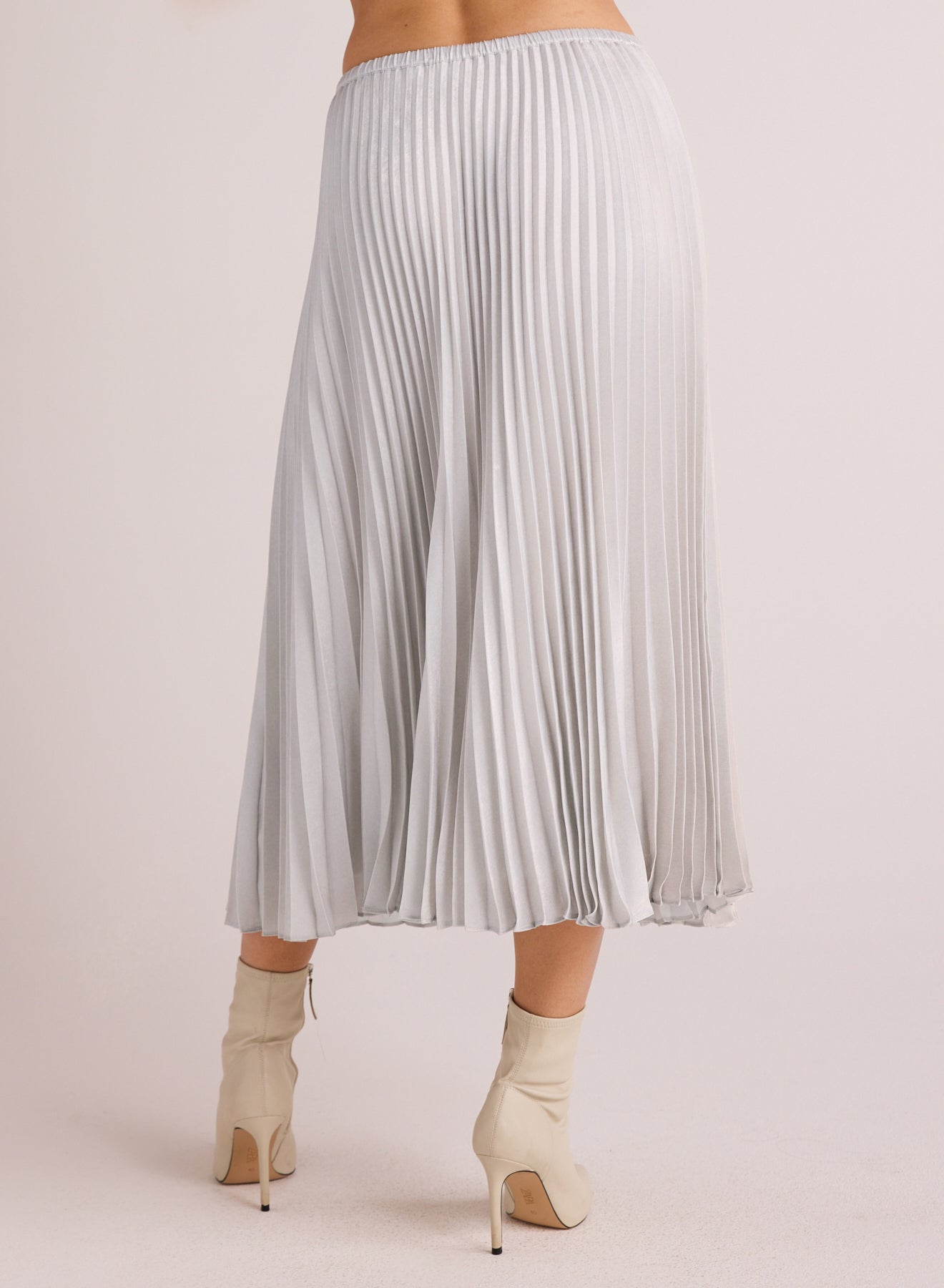 HAND PLEATED MIDI SKIRT