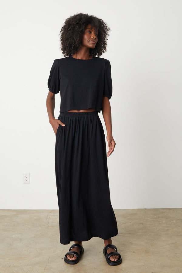 GWEN COTTON SLUB SKIRT
