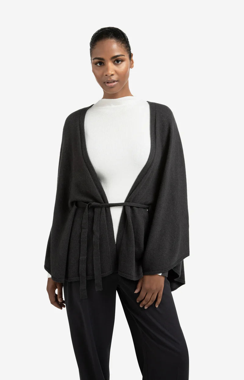 KNITTED PONCHO CARDIGAN