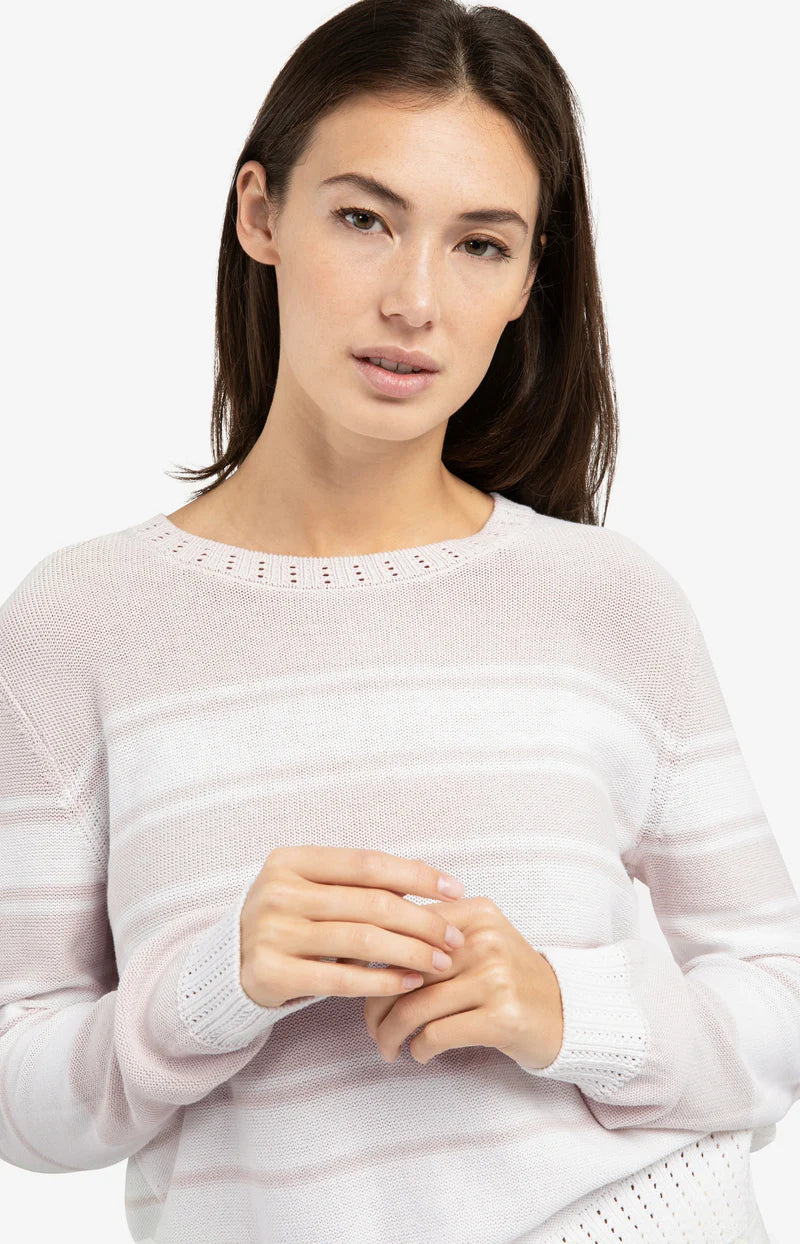 STRIPE SWEATER LS