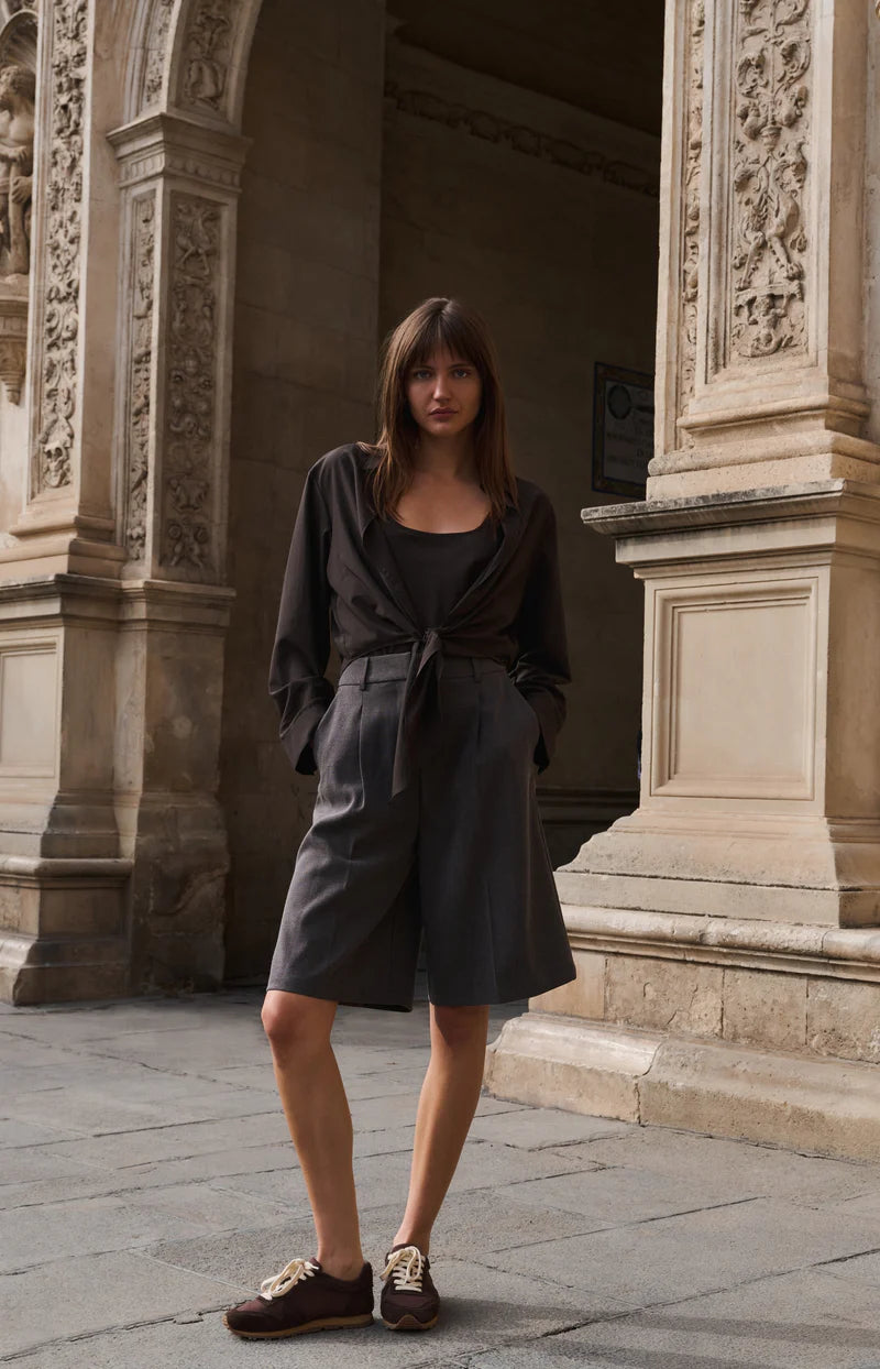 TWIN SET KNOTTED BLOUSE AND SINGLET