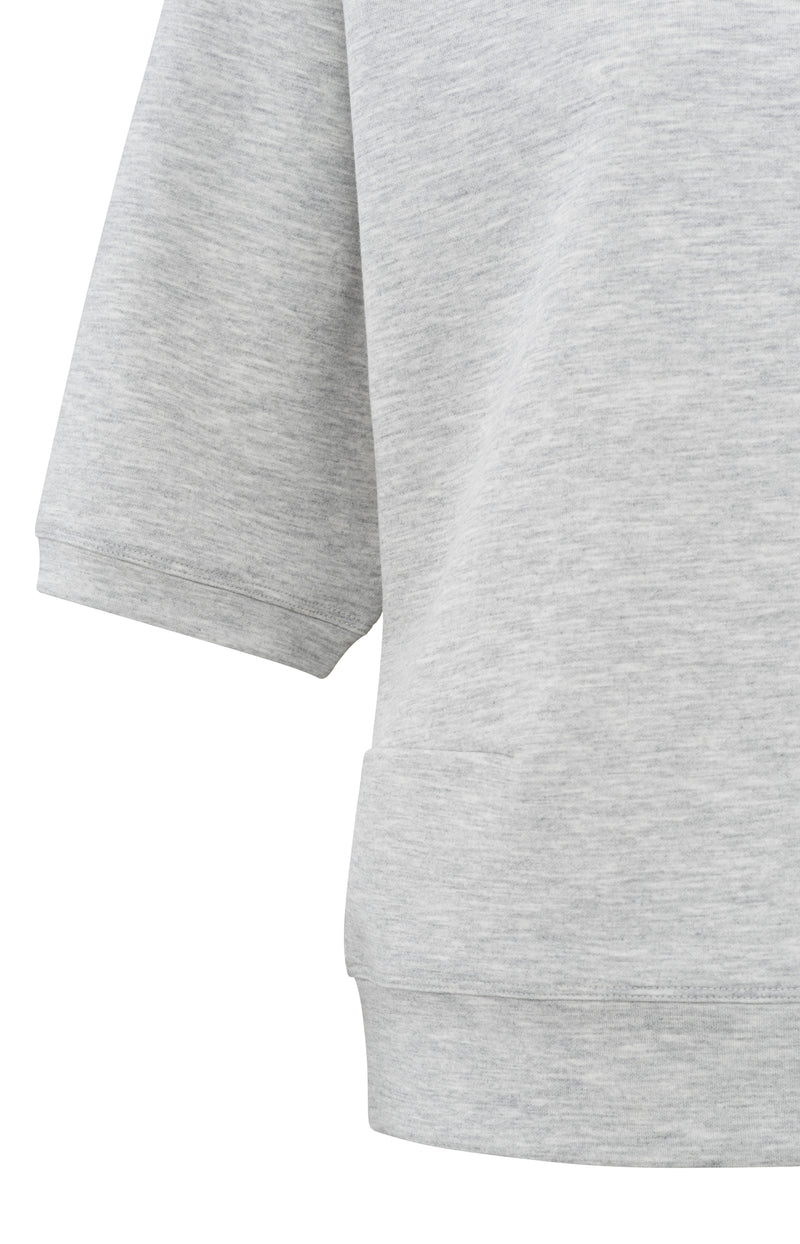 SHORT SLEEVE SWEATSHIRT