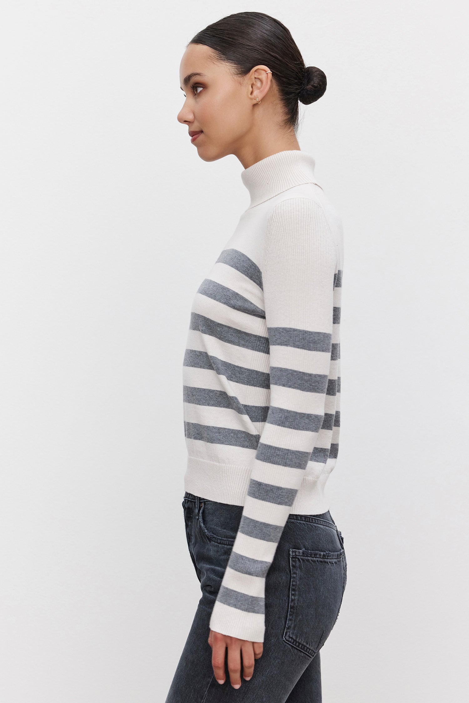 KORIE DS LUX COTTON CASHMERE MOCK NECK