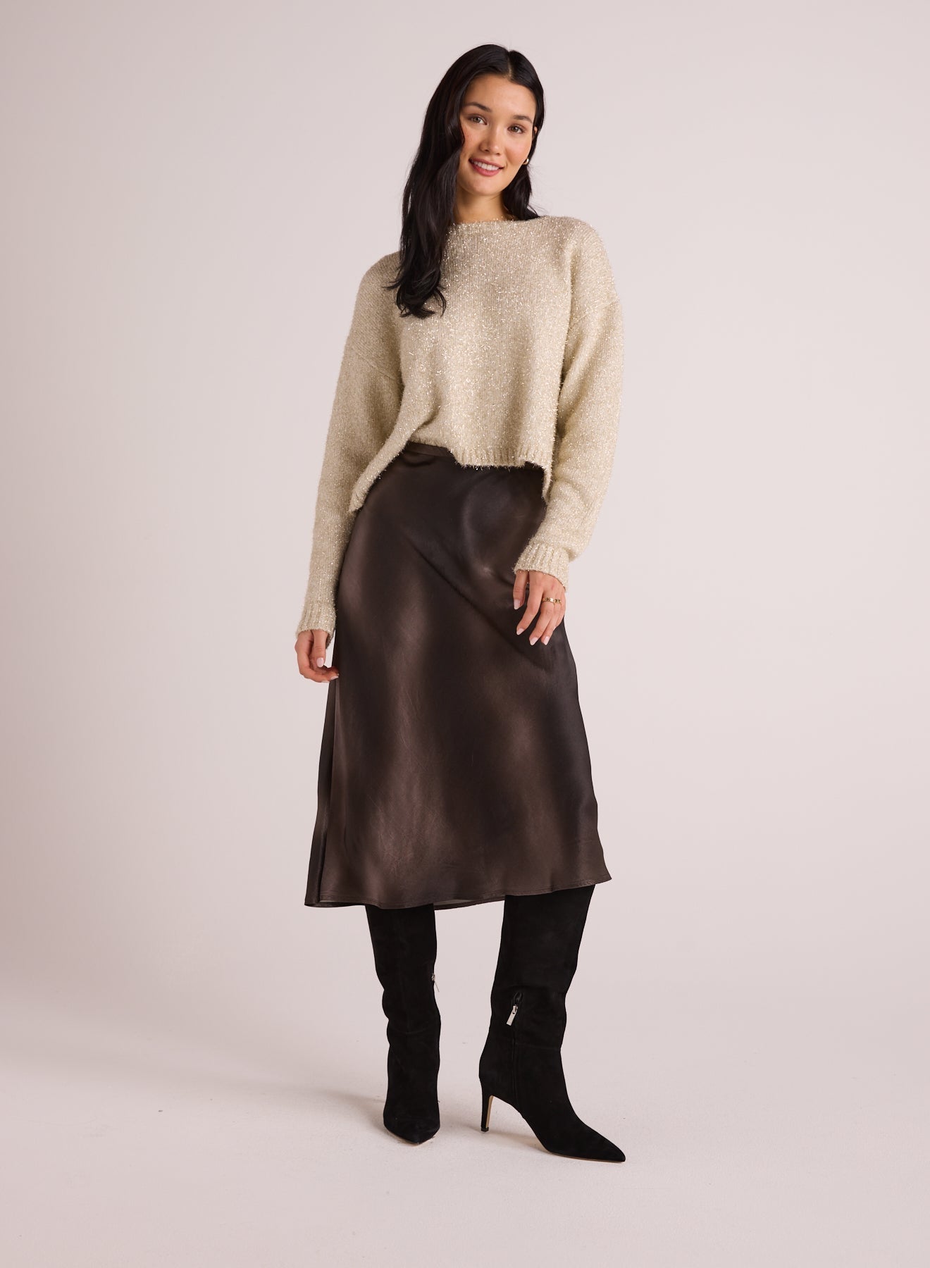 NORA MIDI BIAS SKIRT