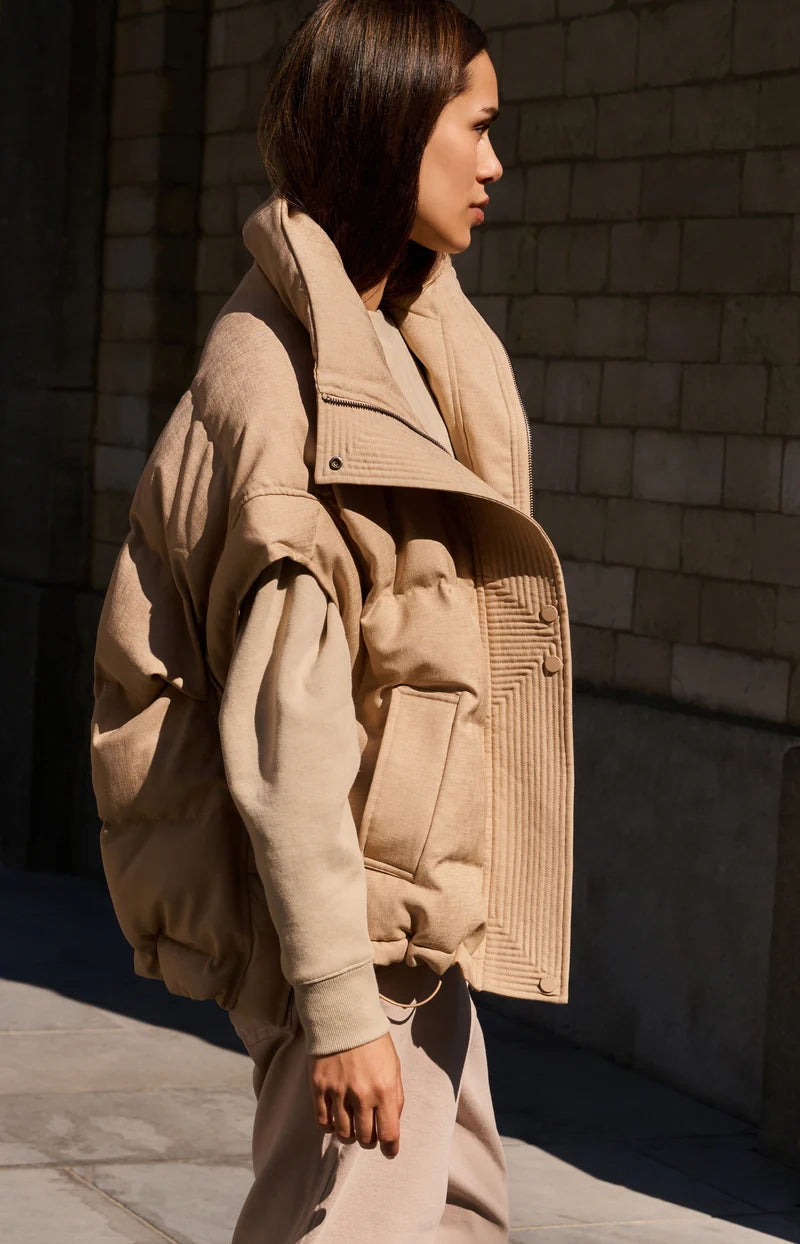 OVERSIZED NYLON BODYWARMER