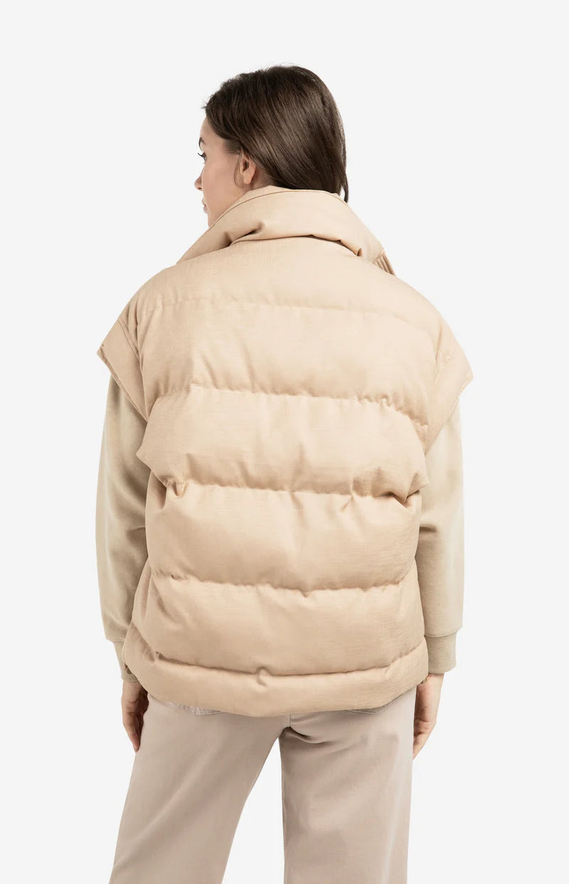 OVERSIZED NYLON BODYWARMER