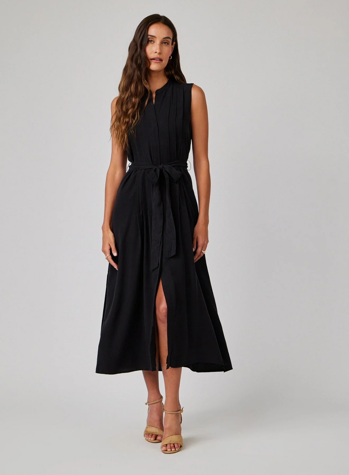 PINTUCK MAXI DRESS