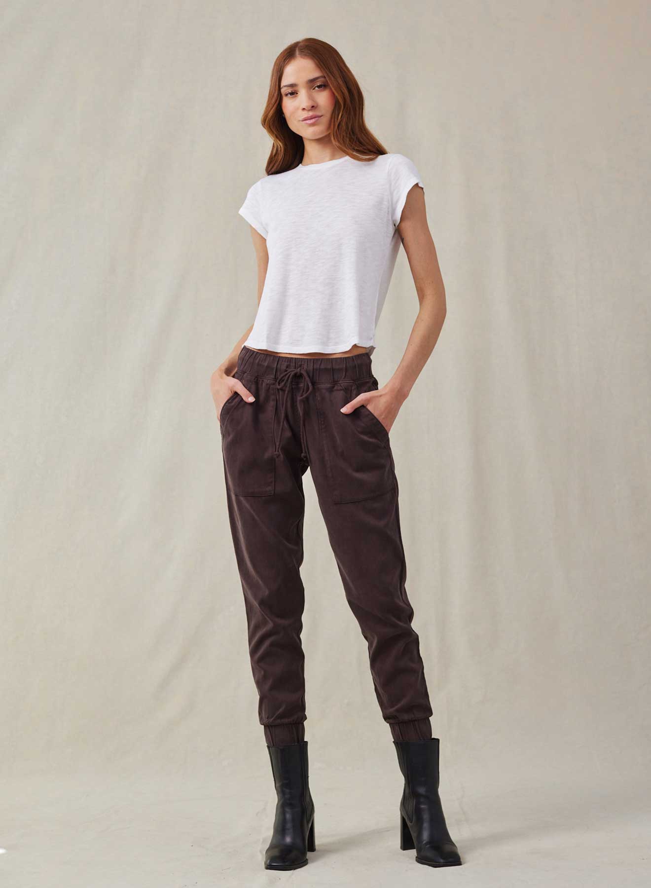 POCKET JOGGER CHESTNUT BROWN