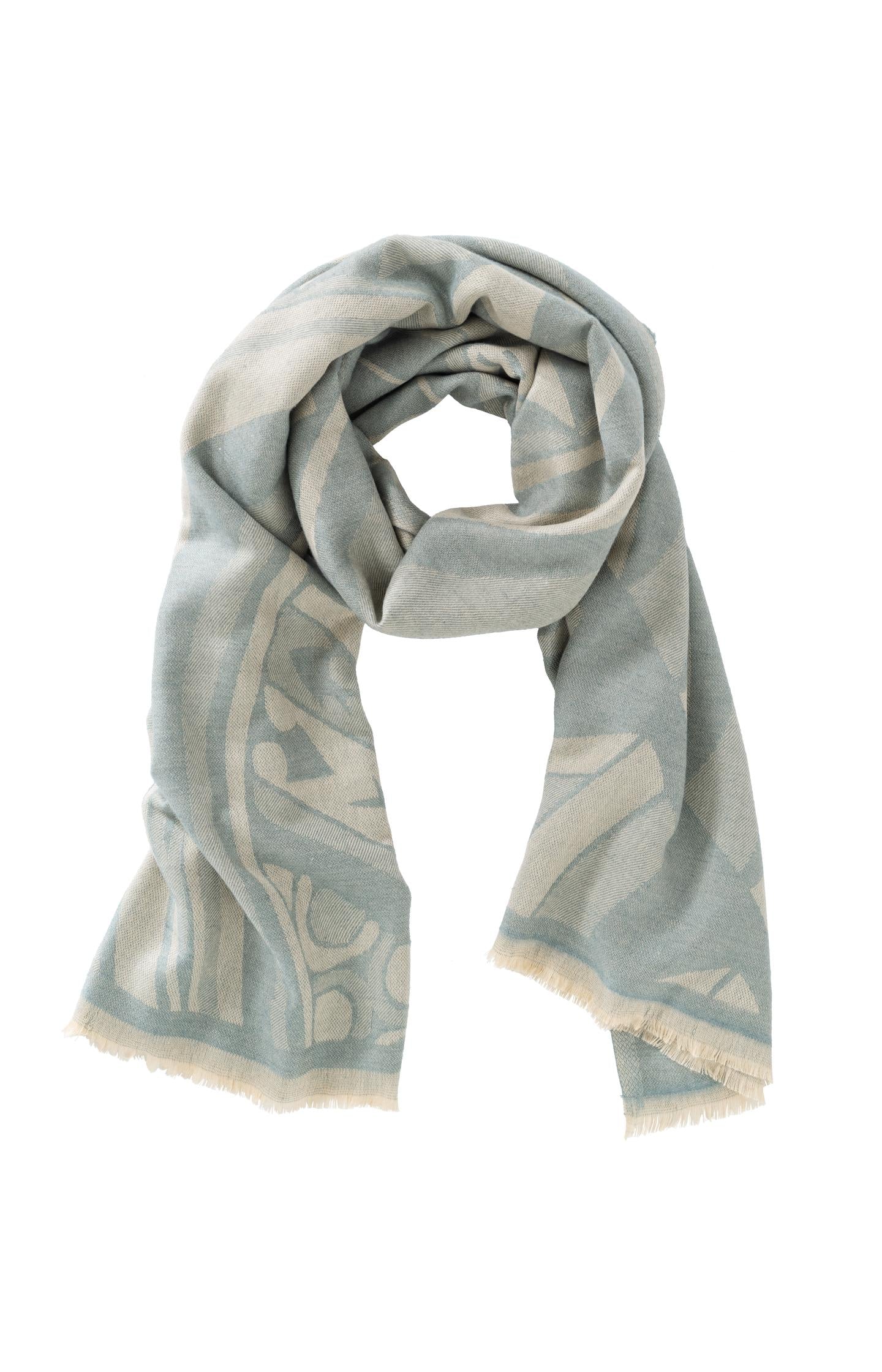 GEO JACQUARD SCARF