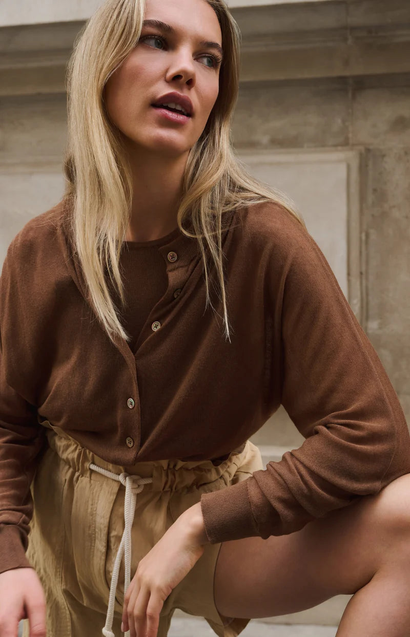 SHEER BATWING KNIT CARDIGAN W TANK TOP