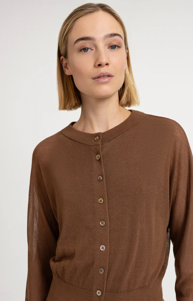 SHEER BATWING KNIT CARDIGAN W TANK TOP