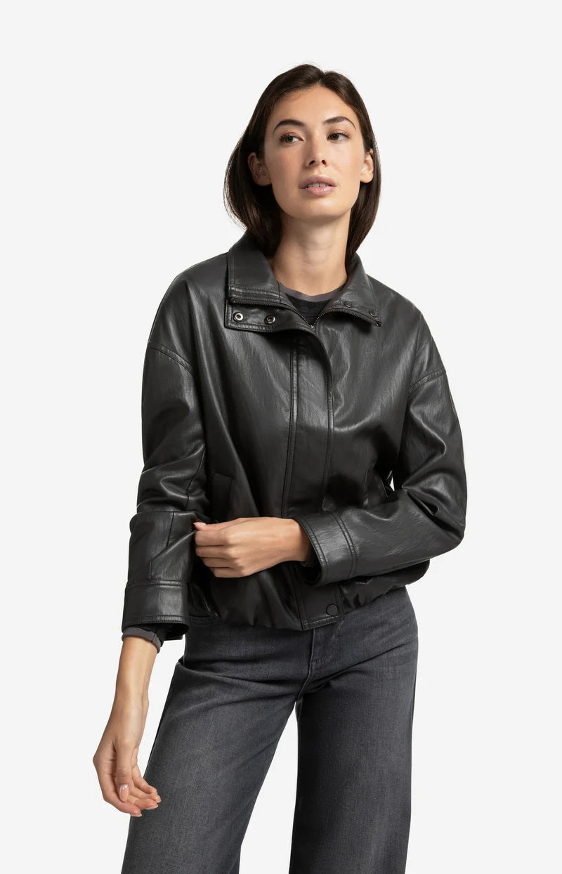 FAUX LEATHER JACKET