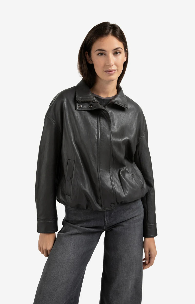 FAUX LEATHER JACKET